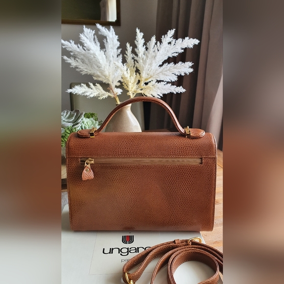 UNUSED Emanuel Ungaro Paris Brown Leather Bag - Picture 6 of 8